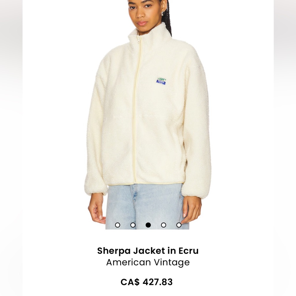 American Vintage Sherpa Cream XS/S